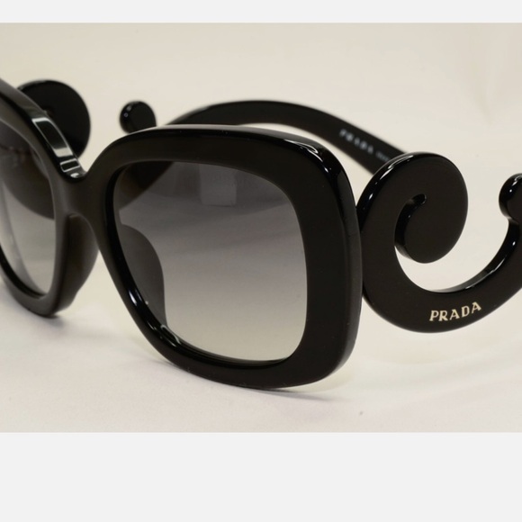 Prada Black Swirl-Arm Sunglasses - Picture 7 of 11